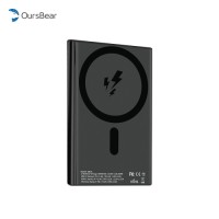 Wholesale Light Thin Slim Design 5000mah Magnetic Wireless Power Bank Fast Charging Pd20w Type-C Mini Powerbank